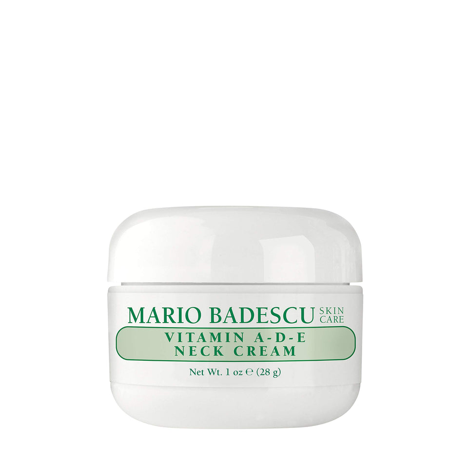 Mario Badescu neck cream front packaging showing label and jar for easy identification and trust