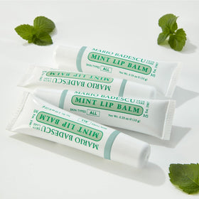 Mario Badescu overnight lip mask on nightstand showing deep-restoring use