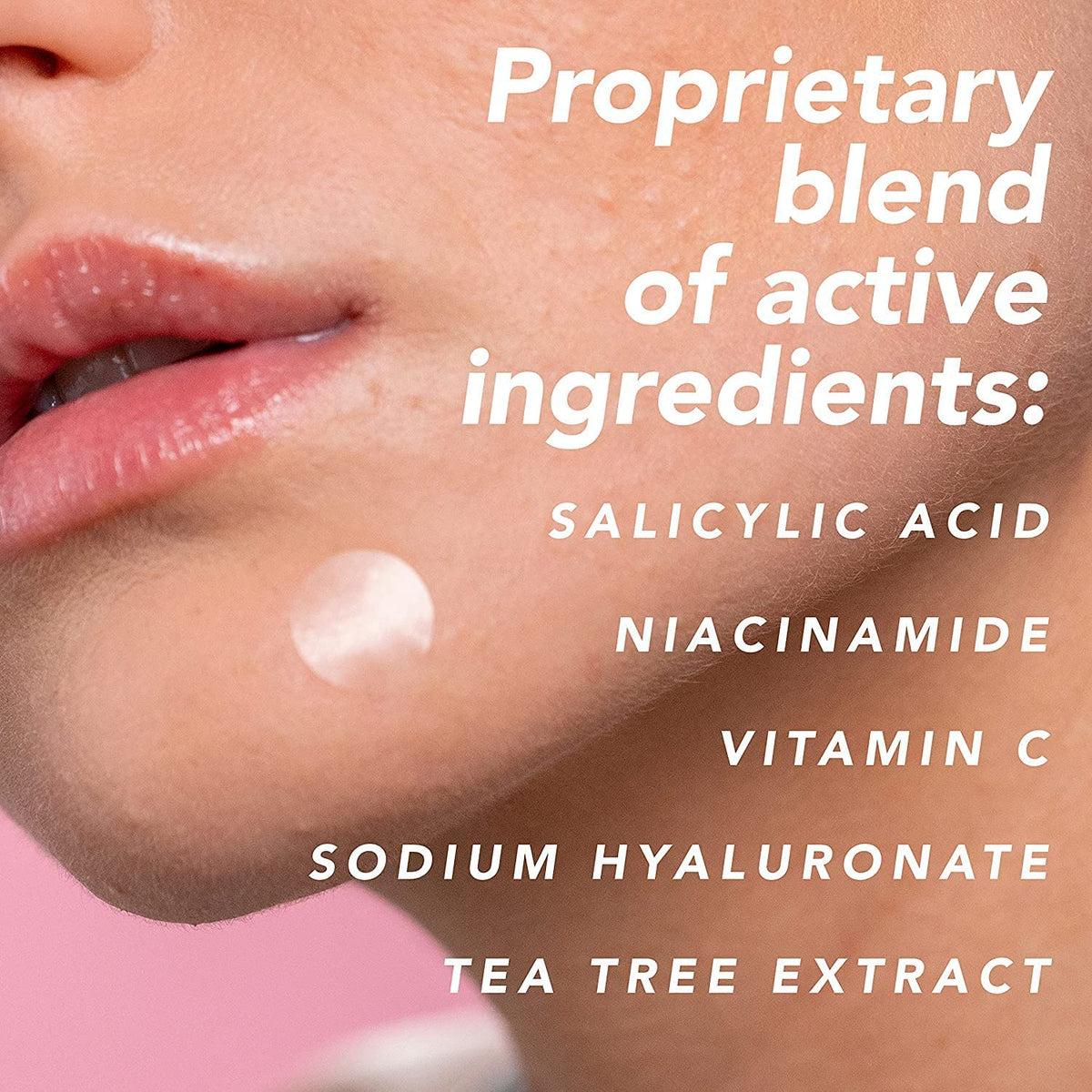 Mario Badescu patch under makeup showing discreet coverage benefit