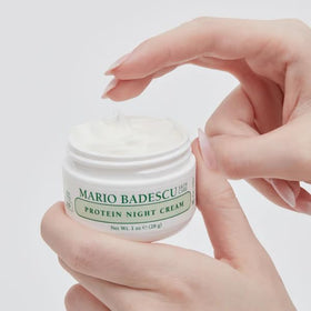 Mario Badescu label detail showing ingredients and benefits clearly