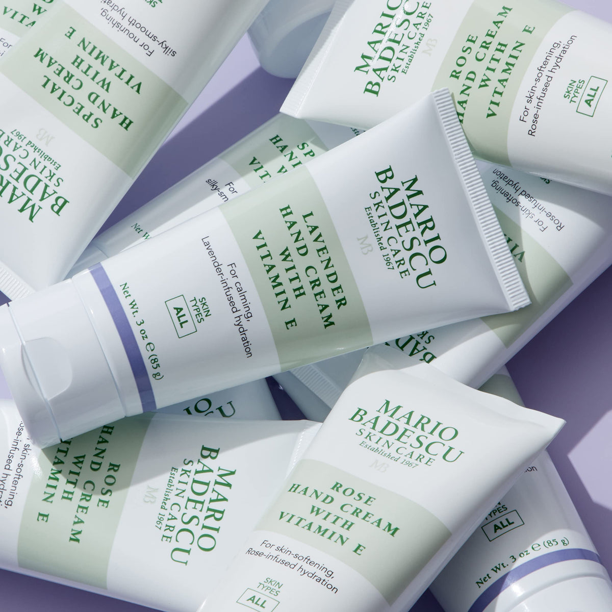 Mario Badescu label ingredient list detail showing vitamin E and glycerin benefits