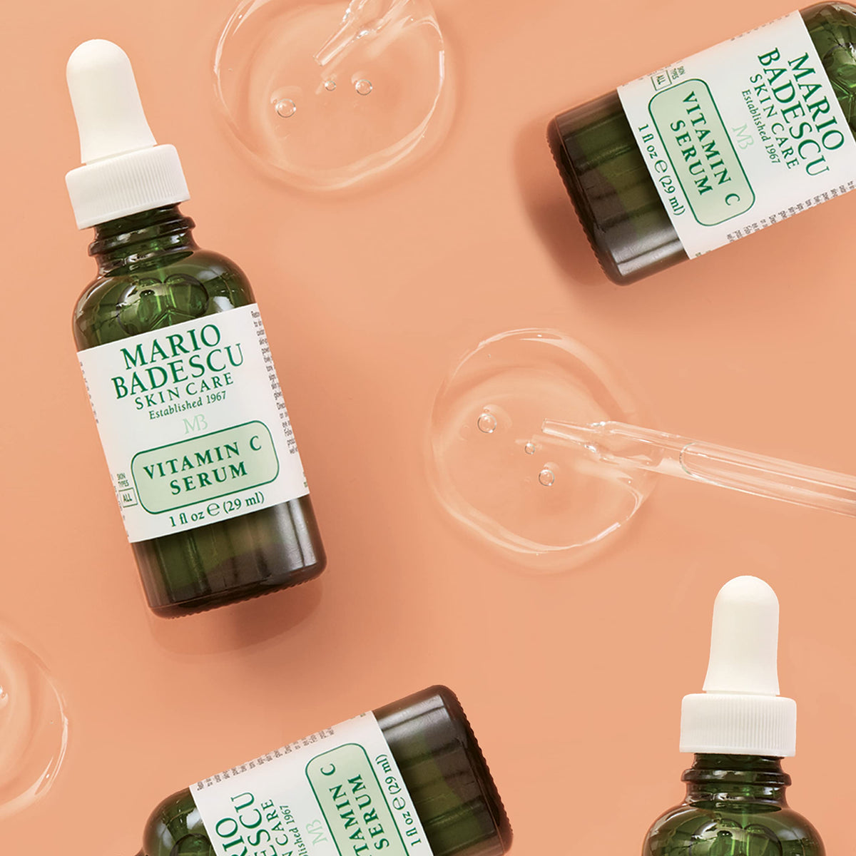 Mario Badescu serum absorbed on skin showing hydrated, smoother-looking result