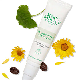 Mario Badescu 0.5 oz bottle shown next to common object for scale