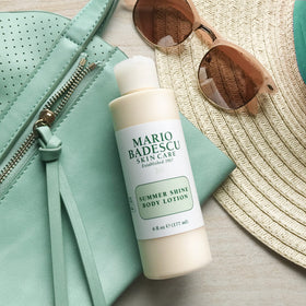 Mario Badescu lifestyle portrait evening look with natural radiant glow
