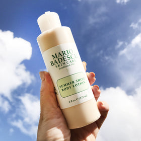 Mario Badescu label detail showing claims and usage instructions clearly