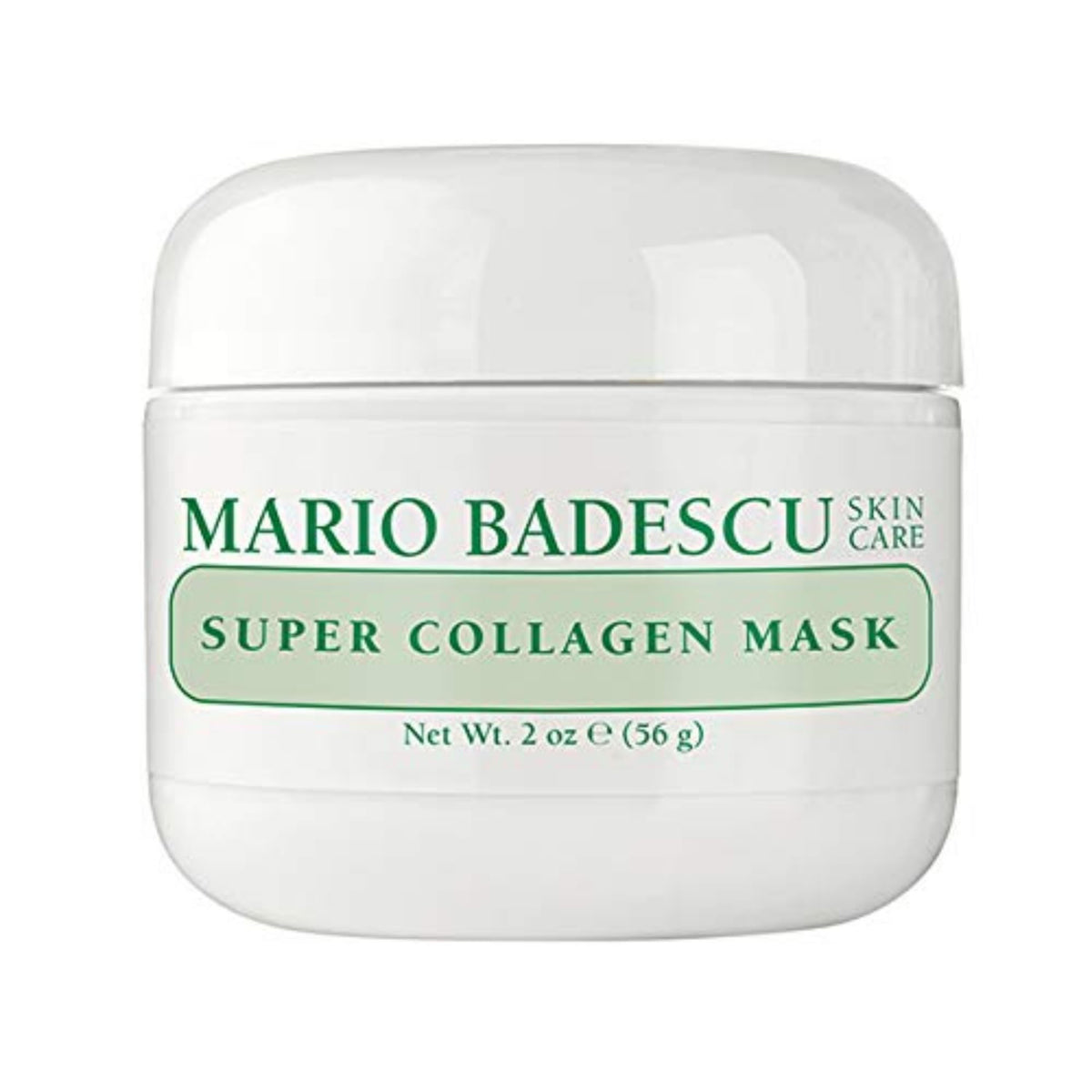 Mario Badescu front packaging of Super Collagen Mask showing jar and label for easy identification