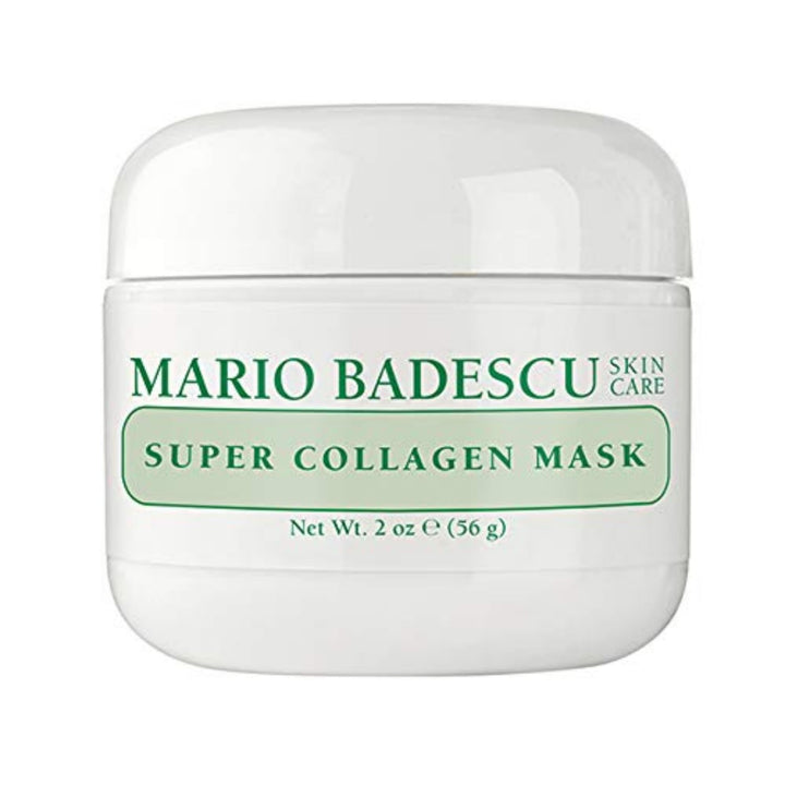 Mario Badescu front packaging of Super Collagen Mask showing jar and label for easy identification