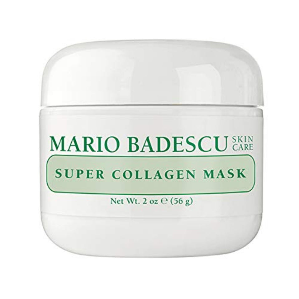 Mario Badescu front packaging of Super Collagen Mask showing jar and label for easy identification