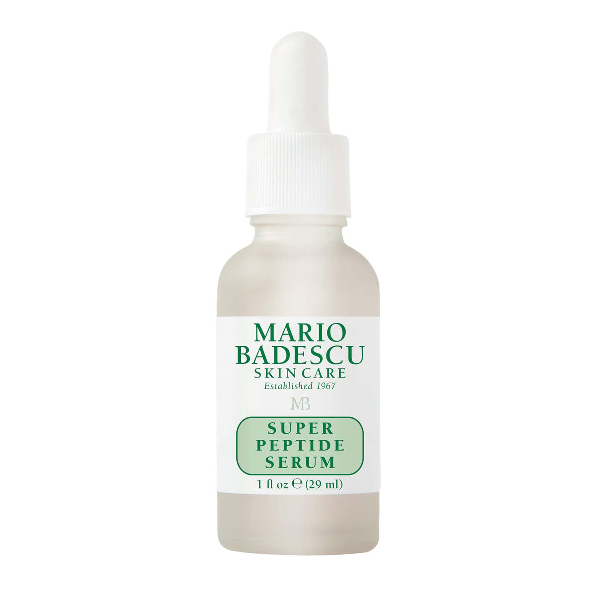 Mario Badescu front packaging showing serum bottle and brand for clear identification and trust