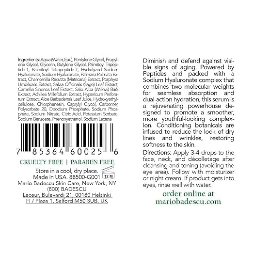 Mario Badescu serum texture close-up showing lightweight absorbent formula for fast hydration
