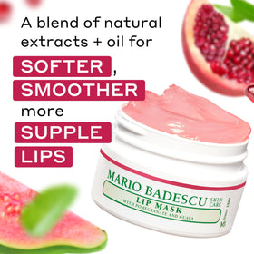 Mario Badescu close-up of creamy pomegranate guava texture for intense hydration