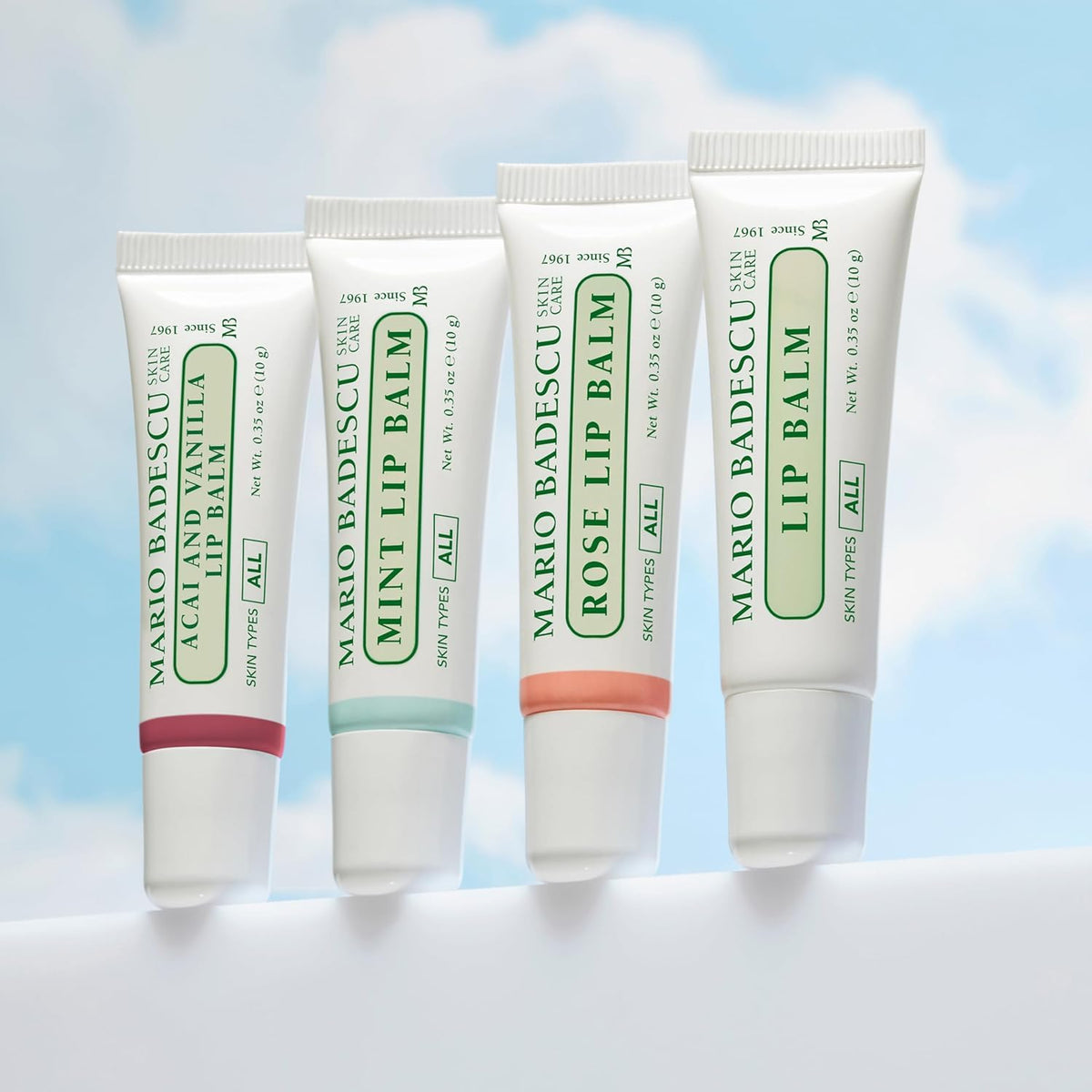 Mario Badescu three-pack in purse showing convenient everyday portability