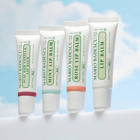 Mario Badescu three-pack in purse showing convenient everyday portability