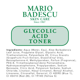Mario Badescu cap and recyclable bottle detail indicating packaging design