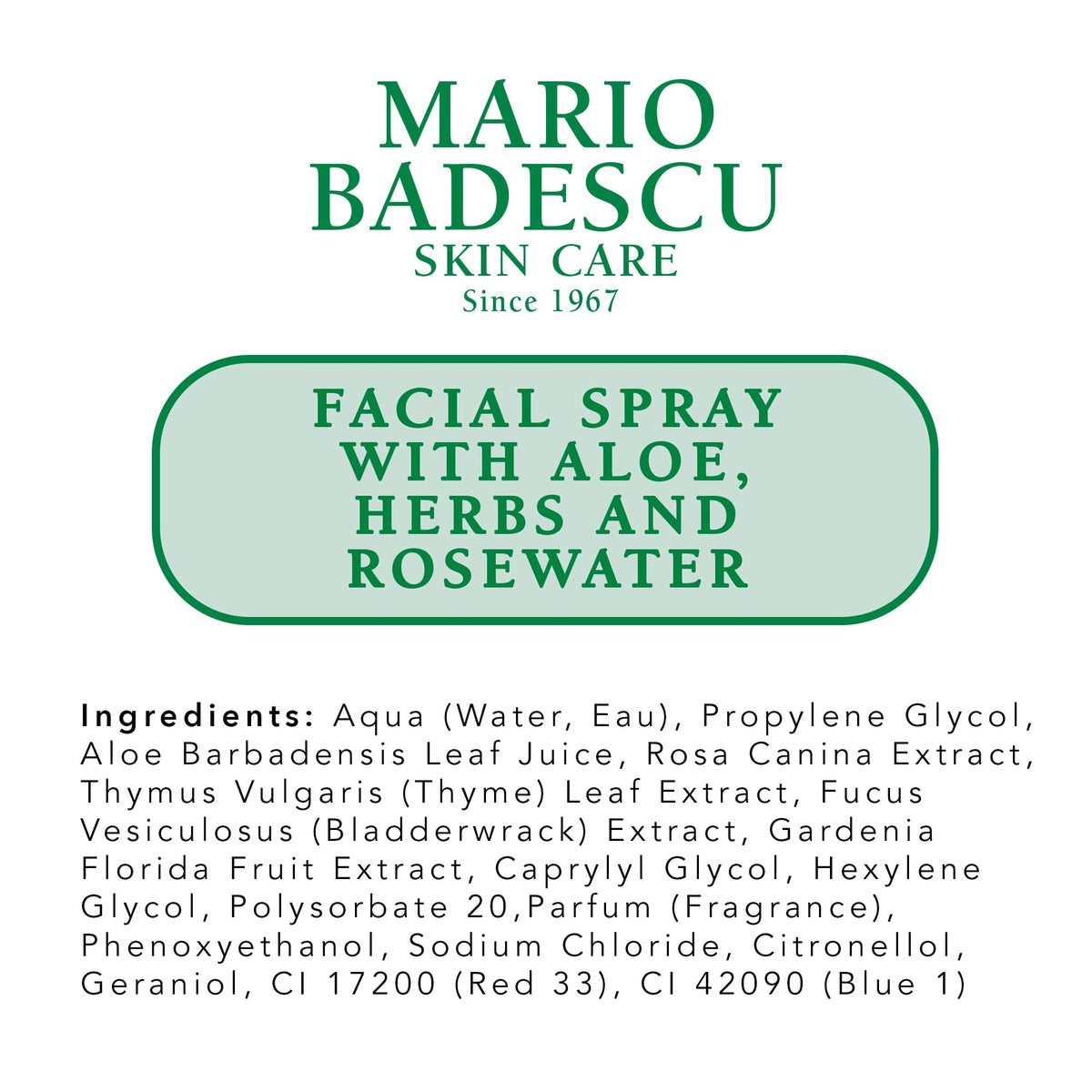 Mario Badescu travel pouch with bottle, on-the-go hydration and refreshment