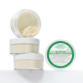 Mario Badescu small travel jar in hand showing convenient portability