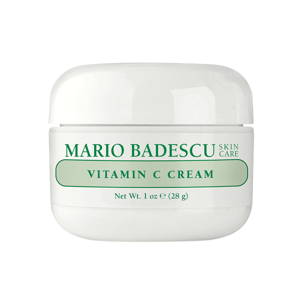 Mario Badescu front jar showing lightweight cream and clear branding benefits