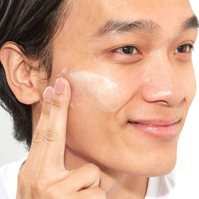Mario Badescu jar on bathroom counter styled for morning routine benefit