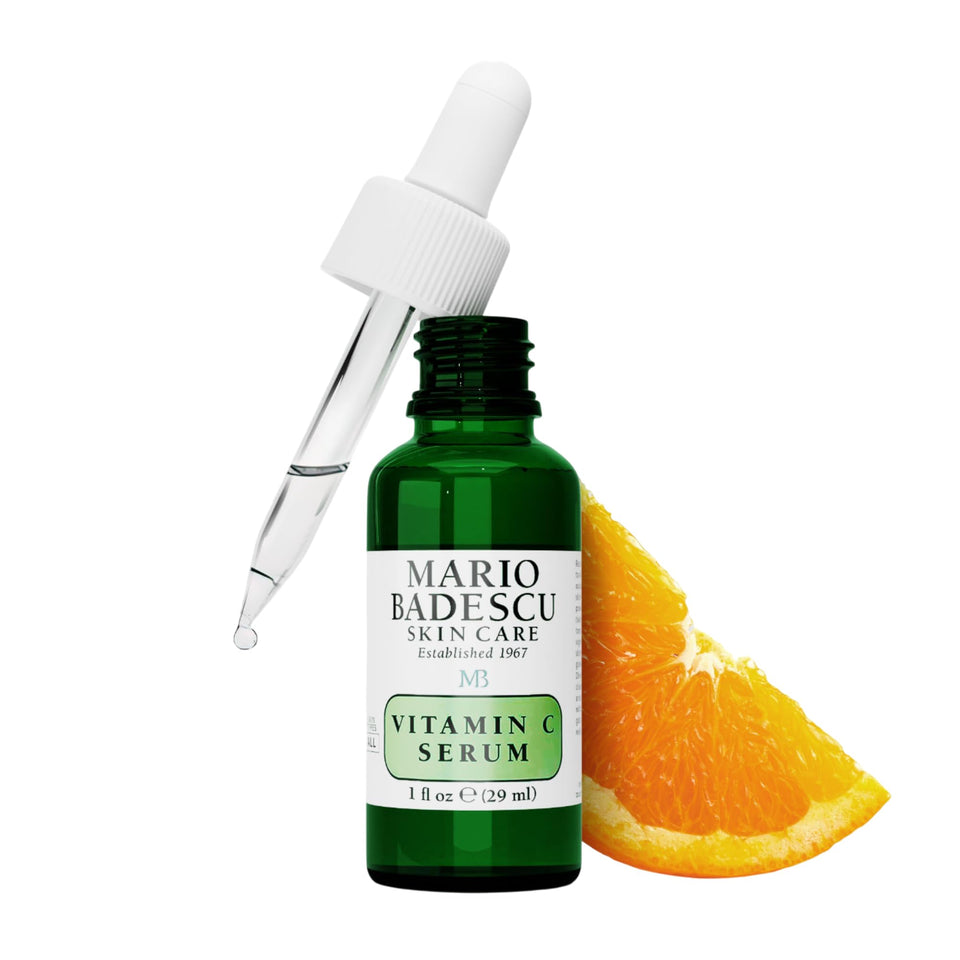 Mario Badescu front bottle view showing sleek packaging and antioxidant benefits