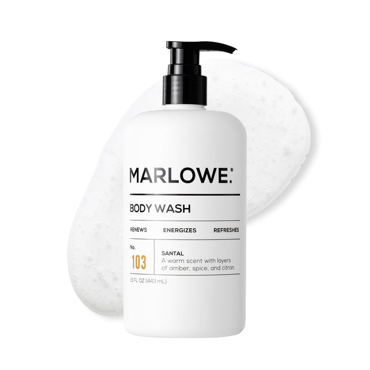 MARLOWE. front packaging showing pump and brand for easy use