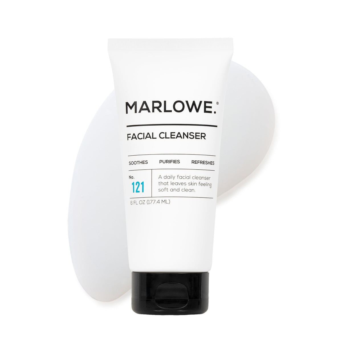 MARLOWE. front packaging showing 6 oz tube and branding, highlights clean design and scent