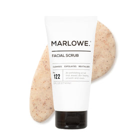 MARLOWE. front tube view showing packaging and easy-squeeze cap for daily use