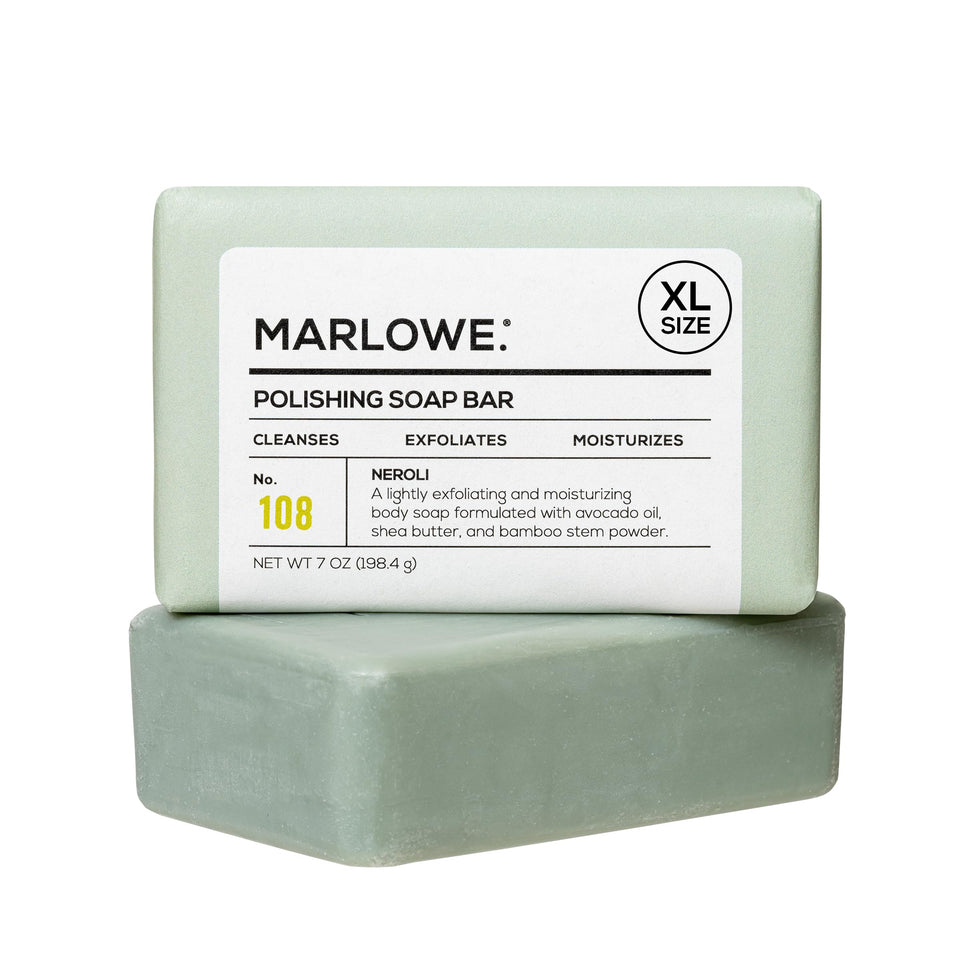 MARLOWE. No. 108 front bar shows clean design and polishing benefits