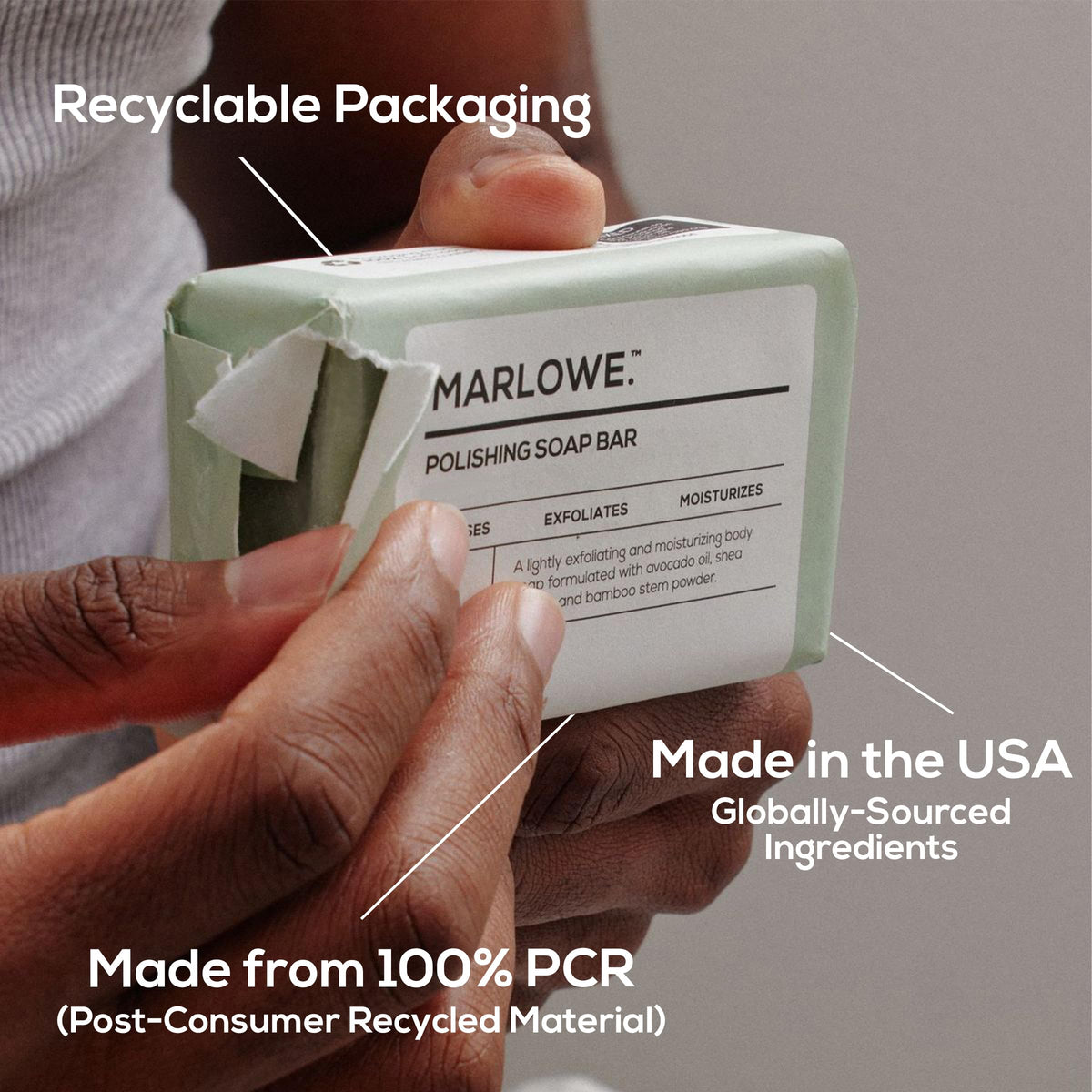 MARLOWE. scent notes board with lemon neroli cedarwood indicating fresh aroma