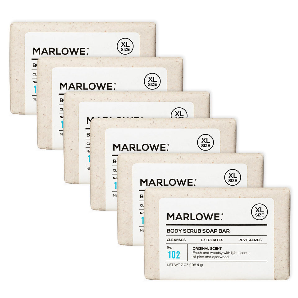 MARLOWE. front packaging showing six No. 102 bars for easy restocking