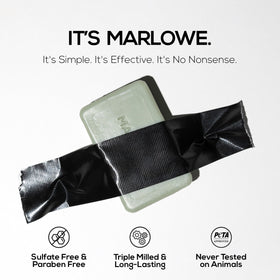 MARLOWE. bar creating creamy lather for effective cleansing