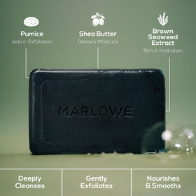 MARLOWE wrapper recycle label close-up emphasizing sustainable packaging