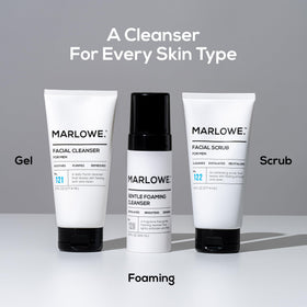 MARLOWE. 6 oz tube next to common objects showing scale and travel-friendly size