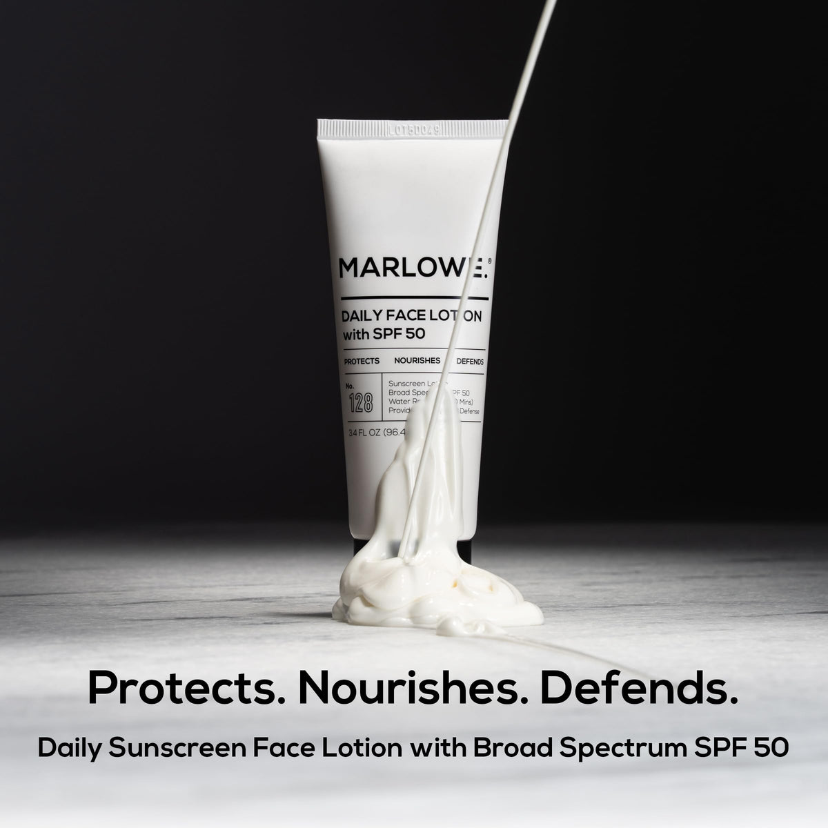 MARLOWE tube cap close-up demonstrating easy dispensing and control
