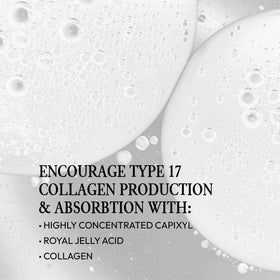 MARO17 ingredient label closeup highlighting collagen and hyaluronic acid benefits