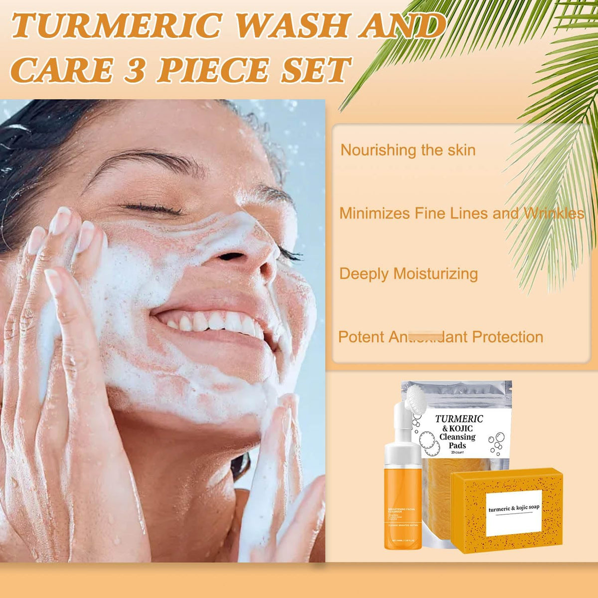 MAROJEIF face wash with soft-bristle brush close-up showing gentle deep cleansing
