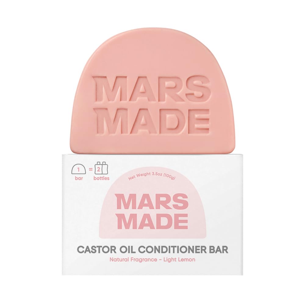 MARS MADE conditioner bar front packaging shows scent and size benefit