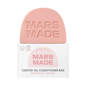 MARS MADE conditioner bar front packaging shows scent and size benefit