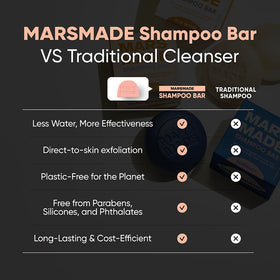 MARS MADE ingredients display with castor oil showing deep-nourish benefit