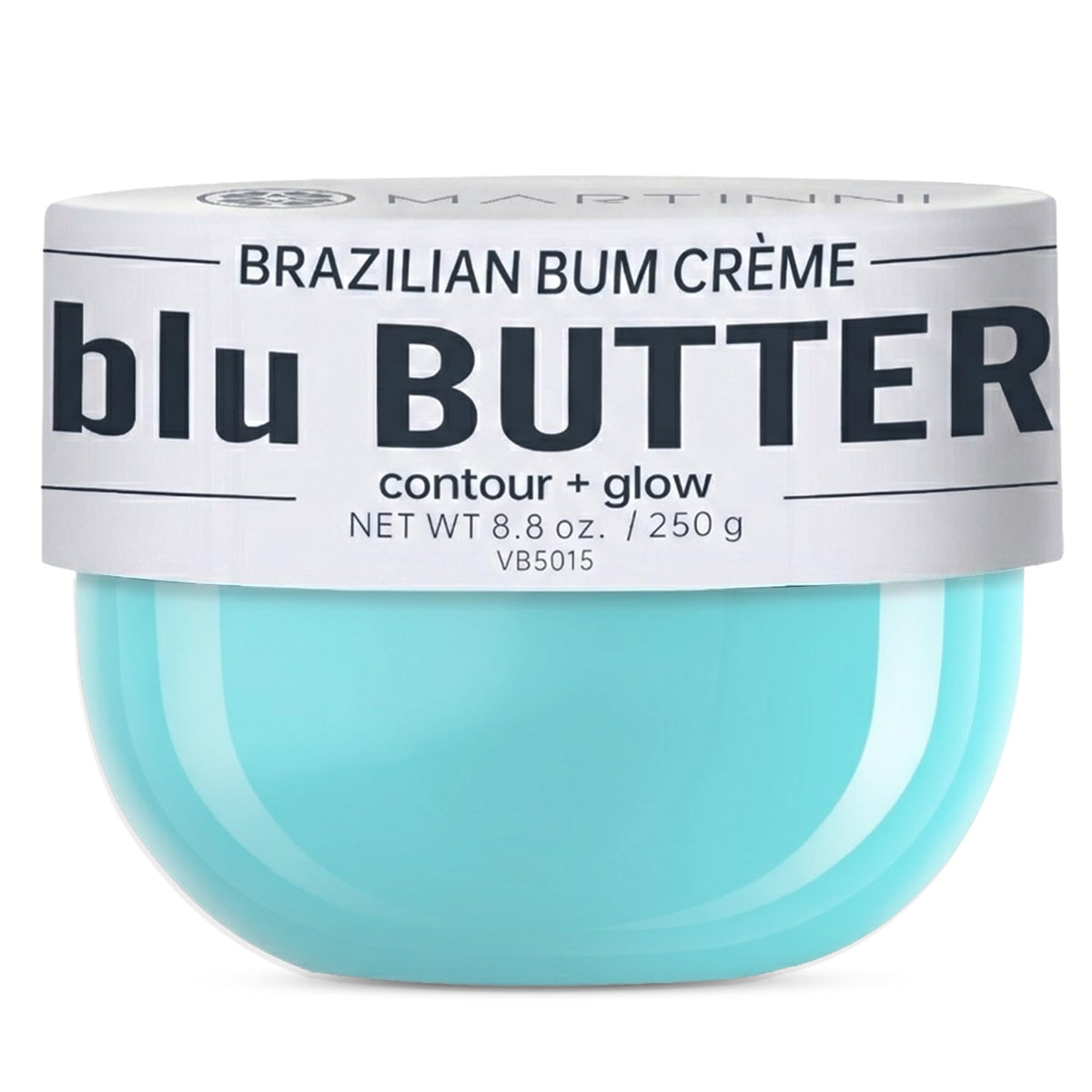 Martinni front jar showing cream and branding, conveys firming benefit