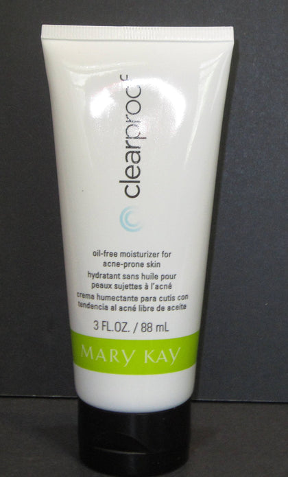 Mary Kay Clear Proof front packaging showing product and 3 fl. oz. size for easy identification and lightweight hydration