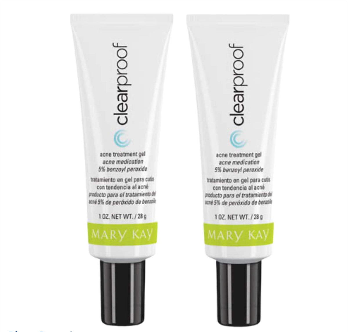 Mary Kay ClearProof front packaging showing compact tube and fast-acting spot care
