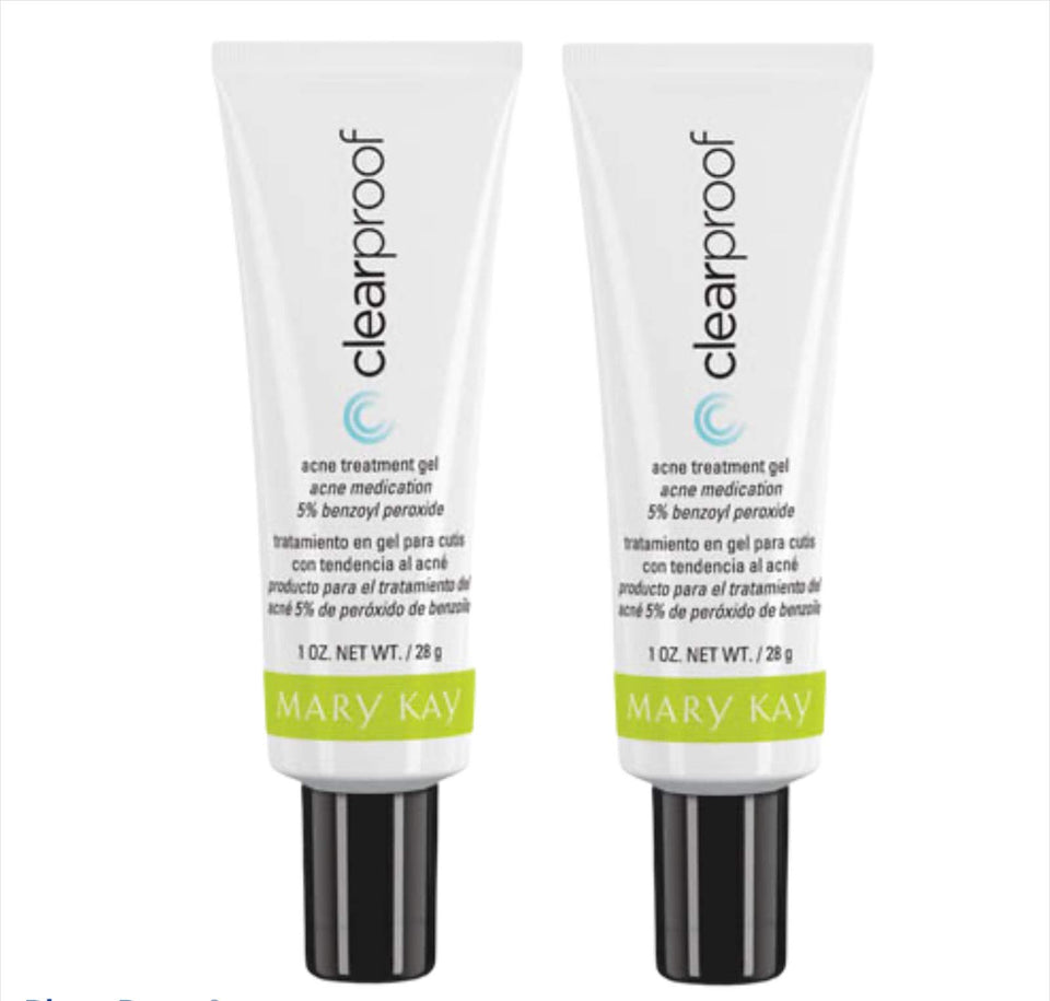 Mary Kay ClearProof front packaging showing compact tube and fast-acting spot care
