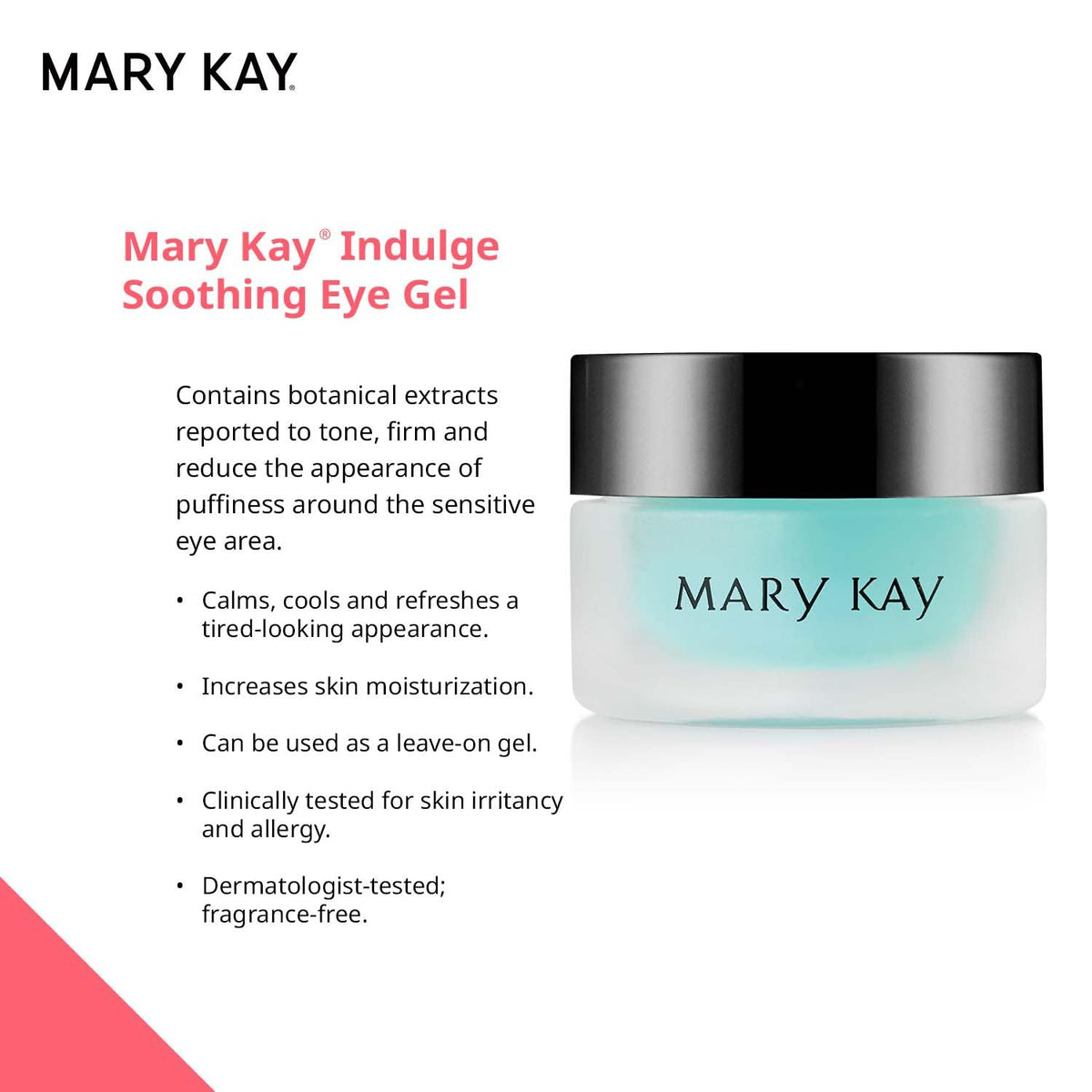 Mary Kay gel texture closeup demonstrating lightweight, cooling formula and quick absorption benefit