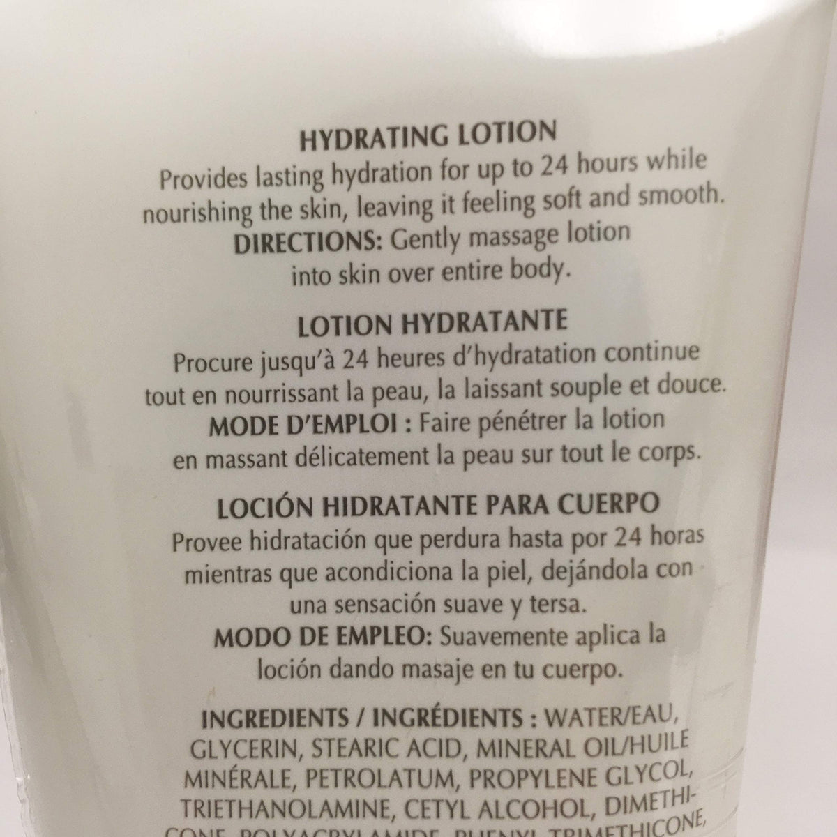 Mary Kay hydrating lotion on bathroom shelf in lifestyle setting for daily routine