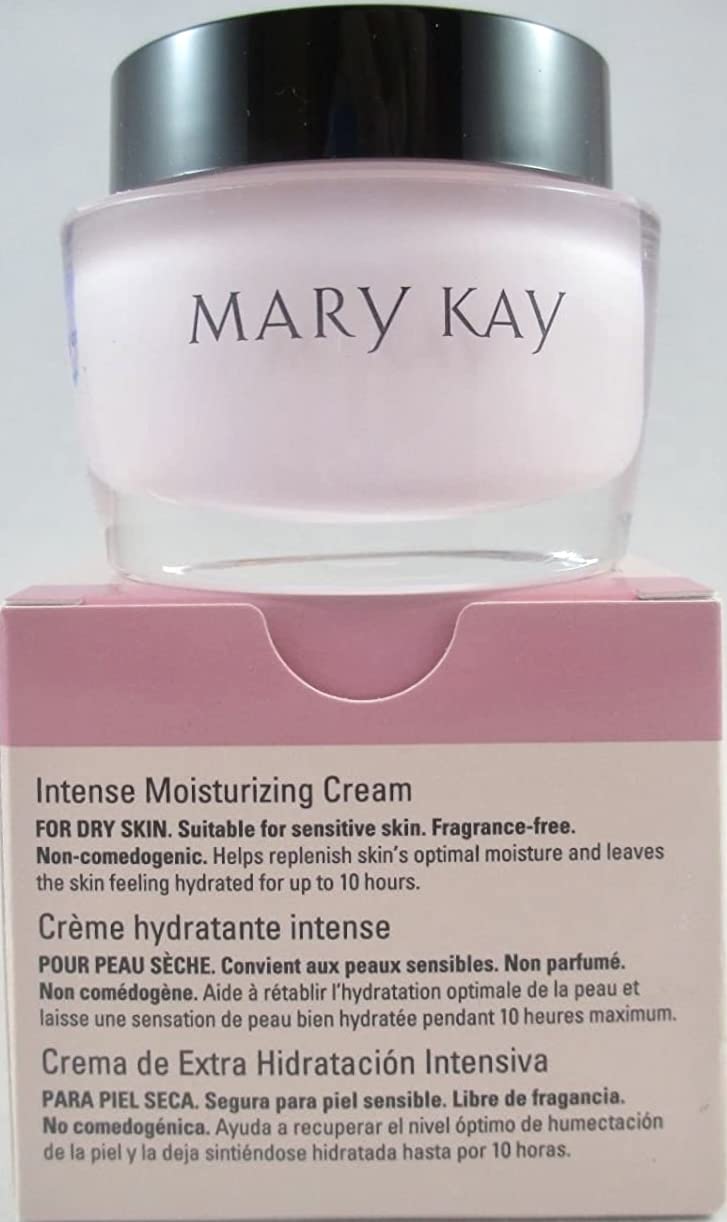Mary Kay jar front view showing product and nourishing benefits