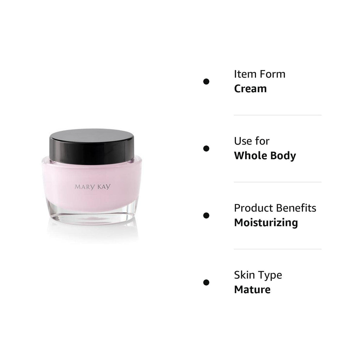 Mary Kay cream texture close-up displaying rich hydration benefit
