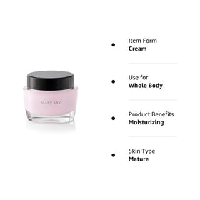Mary Kay cream texture close-up displaying rich hydration benefit