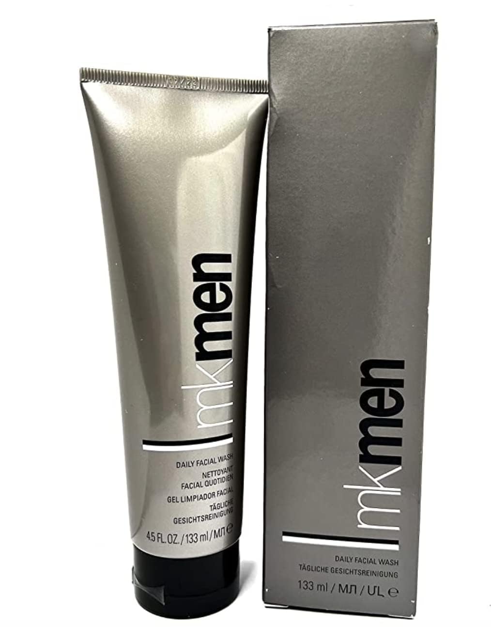 Mary Kay MK Men front packaging showing bottle and product name, clear everyday benefit