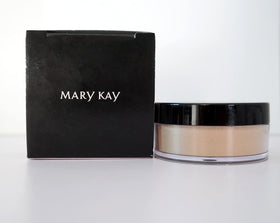 Mary Kay compact front view showing sleek packaging and portable convenience