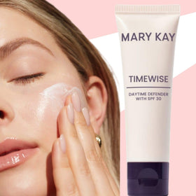 Mary Kay Timewise application on hand illustrating fast absorption benefit